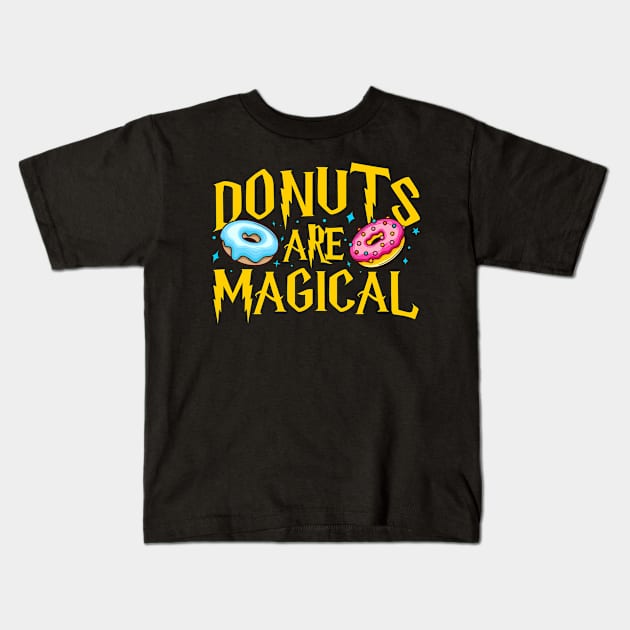 donuts Kids T-Shirt by CurlyDesigns